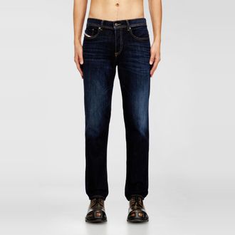 Diesel Regular Jeans Regular Waist 2023 D-Finitive, Dark blue, Button fly