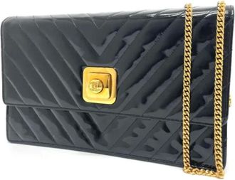 Chanel Pre-owned Shoulder Bags, female, Black, Size: ONE SIZE Pre-owned Leather chanel-bags