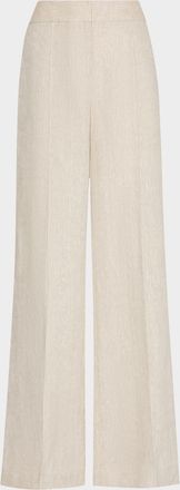 Milly Noa Wide-Leg Linen Pants