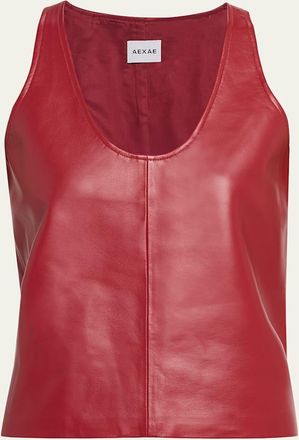 Aexae Leather Tank Top