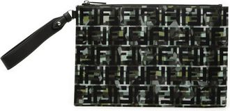 Fendi Pre-owned Clutches, female, Black, Size: ONE SIZE Pre-owned Printed Pouch