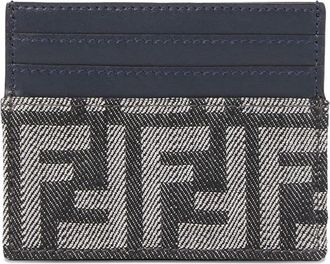 Fendi Portacarte con monogramma - Grigio