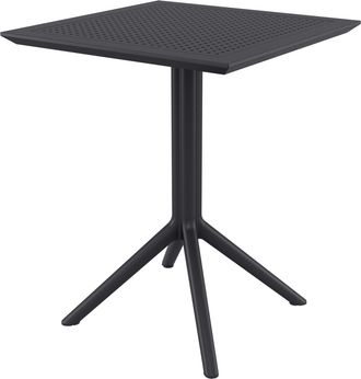 Clp Mesa Plegable Sky Negro Cuadrada