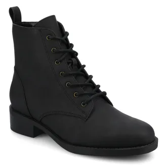 Journee Collection Womens Kodah Medium and Wide Width Lace-up Ankle Boots