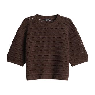 OPUS Trui met ronde hals - Dames - Truien - Bruin - Maat: M