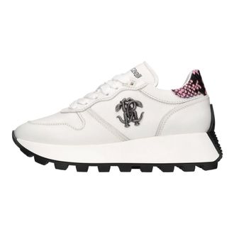 Roberto Cavalli Dames, Schoenen, Wit, Maat: 35 EU Leer