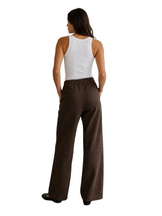 Stouls Womens Trousers Oswald Suede Brown
