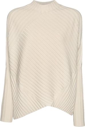 Elena Miro Viscose trui - Dames - Truien - Beige - Maat: S Viscose