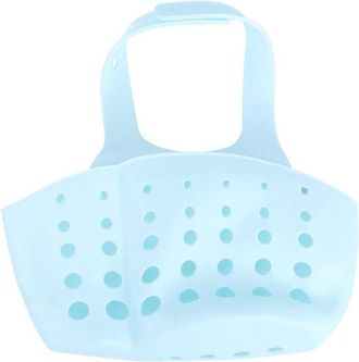 No Brand Cesta Colgante Para Cocina - Organizador De Fregadero - Almacenamiento De Cocina - Con Orificio De Drenaje - 2 Piezas - Azul Cielo