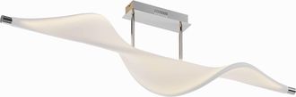 Lucande Lucande - L&aacute;mpara De Techo edano En Blanco Textura, Tela, Tejido, Seda