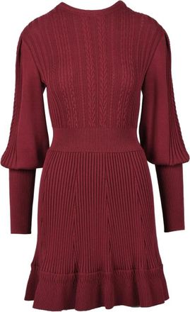 Antonino Valenti Damesjurk - Dames - Kleedjes - Rood - M - Polyester - Kleedjes