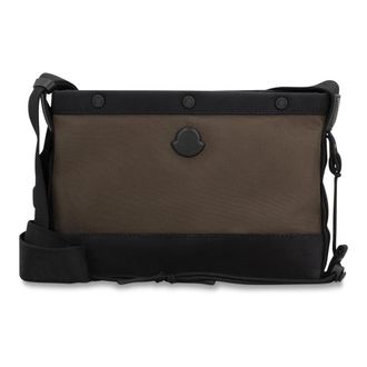 Moncler Tassen, Heren, Groen, ONE Size, Polyester, New Tech Crossbody Bag