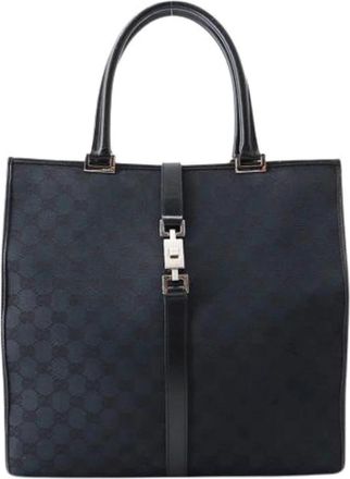 Gucci Pre-owned Vintage Tote Bag - Dames - Vintage Shopper - Zwart - ONE Size - Leer - Vintage