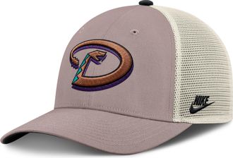 Nike Arizona Diamondbacks Cooperstown Rise Nike Mens MLB Adjustable Trucker Hat in Brown | NB1L0M6KDIA-L4S