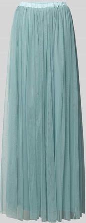 Lace & Beads Cocktailrock mit elastischem Bund in Petrol, Gr&ouml;&szlig;e XXS