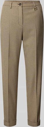 Joop Slim Fit Anzughose mit Bügelfalten Modell PANTHEA in Mittelbraun, Größe 34