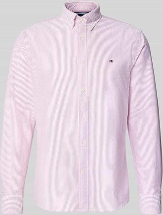 Tommy Hilfiger Regular Fit Businesshemd aus reiner Baumwolle in Rot, Gr&ouml;&szlig;e XXL