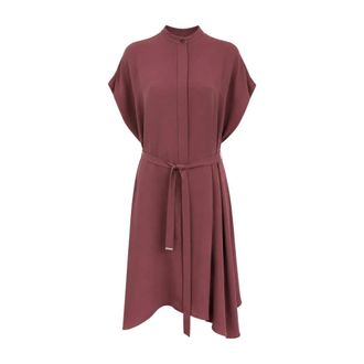 Herno Short Dresses, female, Pink, Size: L Short Flared Dress
