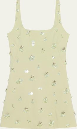 SIMKHAI Ziva Sleeveless Embellished Mini Dress