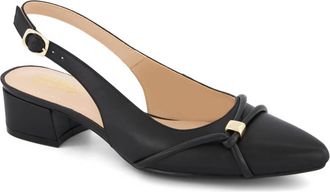 Andrea Womens Slingback Low Heel Pumps In Black