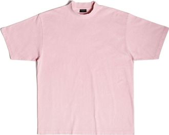 Balenciaga BB Paris Strass T-shirt Medium Fit Pink 739784TOVU83167