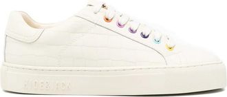 Hide & Jack Crocodile-embossed Sneakers