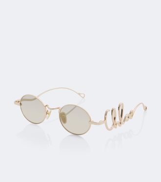 Chlo&eacute; Chlo&eacute; Gafas de sol redondas con logo