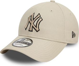 New Era Mens Baseball Cap 9forty Light Beige Cotton Hat