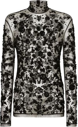 Dolce & Gabbana Top a collo alto - Nero