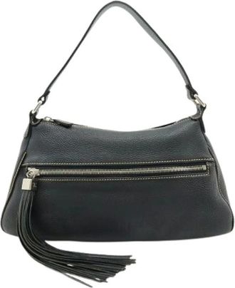 Chanel Pre-owned Shoulder Bags, female, Black, Size: ONE SIZE Pre-owned Leather Shoulder Bag