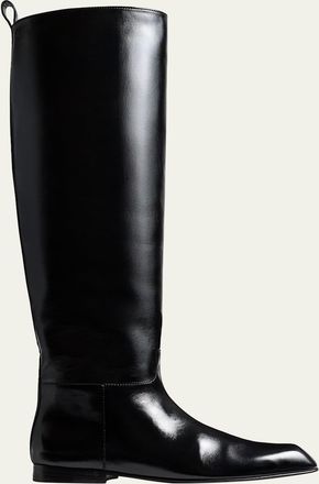 Khaite Colt Leather Riding Boots