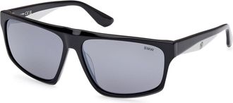 BMW BW0051-H Polarized 02C Mens Sunglasses Black Size 61