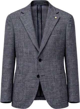 L.B.M. 1911 Blazer met Twee Knoppen - Heren - Blazers - Blauw - L - Wol - Jassen