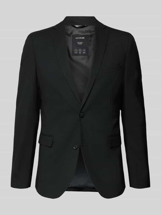 s.Oliver Black Label 2-Knopf-Sakko mit Reverskragen Modell Pure in Black, Gr&ouml;&szlig;e 102