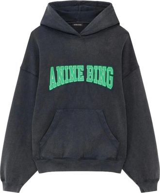 Anine Bing Hoodies & sweatvesten, Dames, Zwart, XS, Sweatshirt