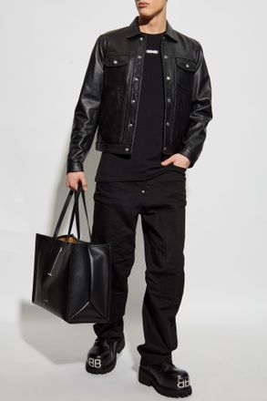 Dsquared2 Leather Jacket, Mens, Black