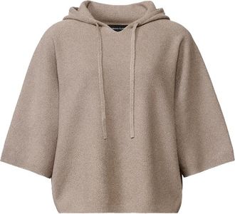 Fabiana Filippi Drawstring-fastening Elbow-sleeve Hoodie