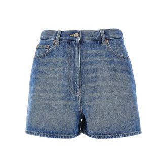Valentino Denim shorts with V Gold details Woman 26
