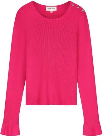 Fab By Fabienne Chapot Lilo Pullover - Dames - Ronde hals truien - Roze - M - Wol - Truien & Vesten