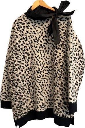 Valentino Garavani Valentino Leopard Jacquard Wool-Blend Jumper Size 42