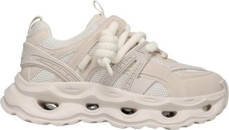 Buffalo Malaga Lace - Dames - Sneakers - Beige - 40 EU - Polyester - Schoenen