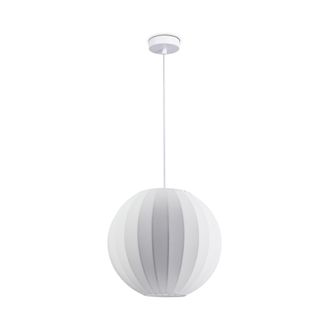 Paco Home Paco Home - L&aacute;mpara Colgante Luminaria De Suspensi&oacute;n Sal&oacute;n Dormitorio Comedor Moderna Nylon E27 Blanco, L&aacute;mpara Colgante - Tipo 3