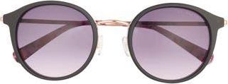 Ted Baker 51mm Round Sunglasses in Black at Nordstrom Rack