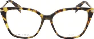 Rag & Bone Ladies Brown Rectangular Eyeglass Frames RNB3005-1