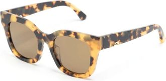 Huma Eyewear Sunglasses, unisex, Multicolor, ONE SIZE, Tortoiseshell Oversized Sunglasses
