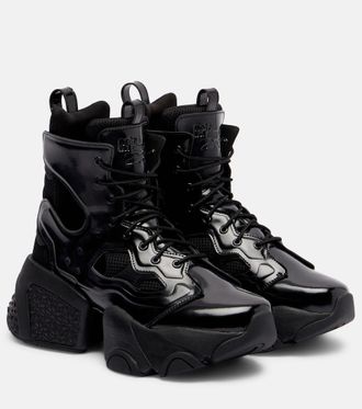 Comme Des Garçons Cutout lace-up platform boots