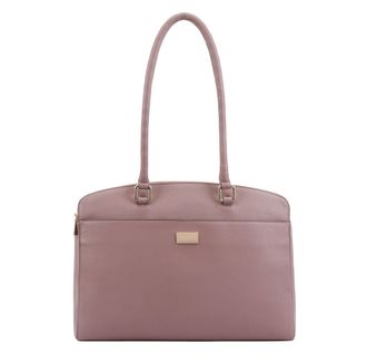 Paul Costelloe Womens Marina Leather Shoulder Bag - Pink - One Size