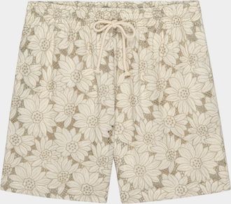 Rails Mens Logan Floral Embroidered Pull-On Shorts