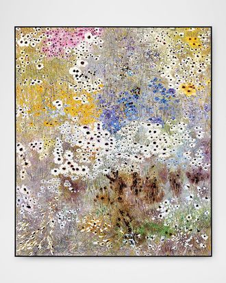 John-Richard Moonlit Meadow Original Painting by Teng Fei