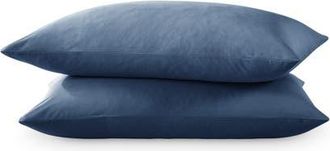 Bare Home 400 Thread Count Organic Cotton Sateen Pillowcase Set in Bering Sea at Nordstrom, Size Standard